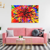 Kleurrijk Abstract Canvas Afdruk (Insitu (Woonkamer))