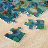 Kleurrijk Abstract cirkelschilderen Legpuzzel (Zijkant)