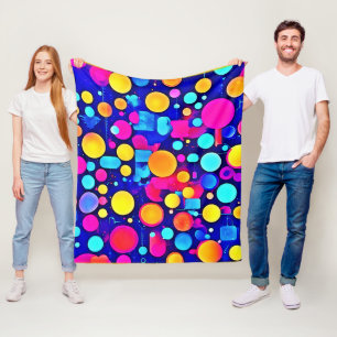 kleurrijk Abstract cirkelspectrum Fleece Deken