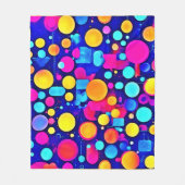 kleurrijk Abstract cirkelspectrum Fleece Deken (Voorkant)
