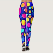 kleurrijk Abstract cirkelspectrum Leggings (Achterkant)