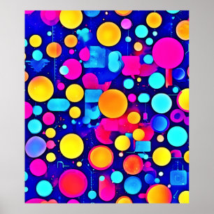 kleurrijk Abstract cirkelspectrum Poster