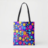 kleurrijk Abstract cirkelspectrum Tote Bag (Voorkant)