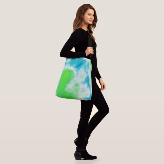 Kleurrijk Abstract Crossbody Tas (Op model)