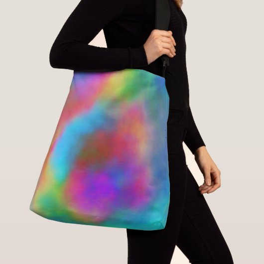 Kleurrijk Abstract Crossbody Tas (Dichtbij)