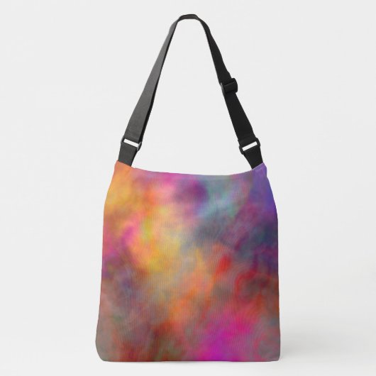 Kleurrijk Abstract Crossbody Tas (Voorkant)