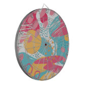 Kleurrijk Abstract Dartbord (Voorkant Links)