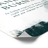 Kleurrijk Abstract Deze Kaars Brandt Huwelijksbord Poster (Hoek)