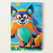 Kleurrijk abstract dierenartsontwerp planner (Achterkant)