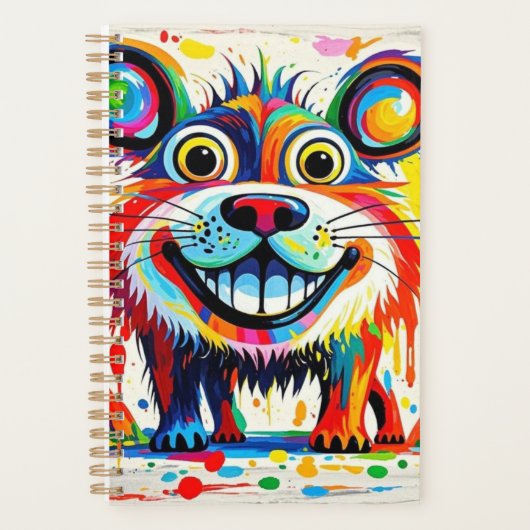 Kleurrijk abstract dierenartsontwerp planner (Voorkant)