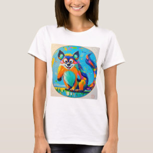 Kleurrijk abstract dierenartsontwerp t-shirt