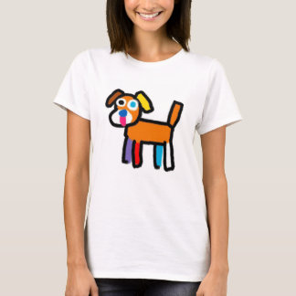 Kleurrijk Abstract Doggy T-shirt