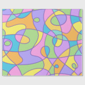 Kleurrijk Abstract dooddesign Cadeaupapier (Vlak)