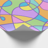Kleurrijk Abstract dooddesign Cadeaupapier (Hoek)