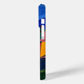 Kleurrijk abstract dorpslandschap Case-Mate iPhone case (Achterkant / Links)