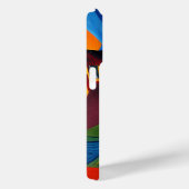 Kleurrijk abstract dorpslandschap Case-Mate iPhone case (Achterkant / Rechts)