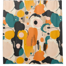 Kleurrijk Abstract douchegordijn