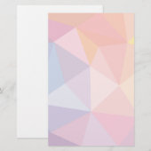 Kleurrijk Abstract driehoekspatroon Briefpapier (Voorkant / Achterkant)