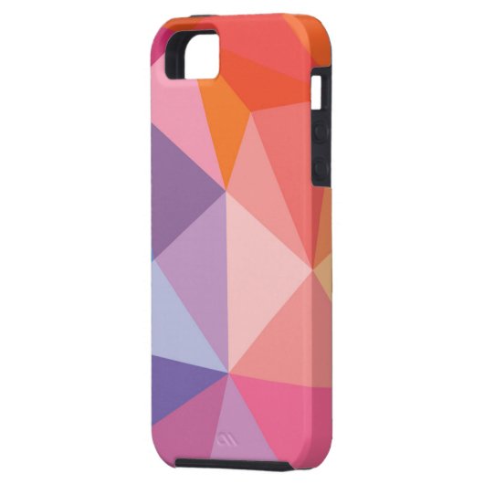 Kleurrijk Abstract driehoekspatroon Case-Mate iPhone Case (Achterkant Links)