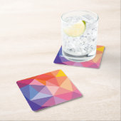 Kleurrijk Abstract driehoekspatroon Kartonnen Onderzetters (Insitu)