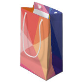 Kleurrijk Abstract driehoekspatroon Klein Cadeauzakje (Voorkant Gekanteld)