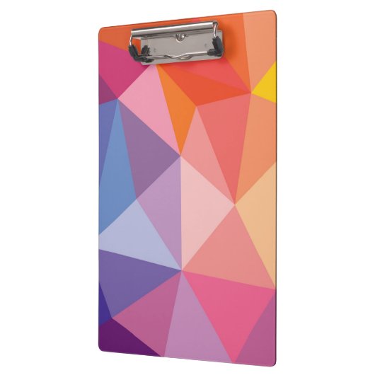 Kleurrijk Abstract driehoekspatroon Klembord (Links)
