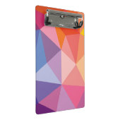 Kleurrijk Abstract driehoekspatroon Mini Klembord (Schuin)