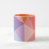 Kleurrijk Abstract driehoekspatroon Mok (Midden)