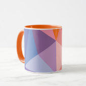 Kleurrijk Abstract driehoekspatroon Mok (Voorkant links)