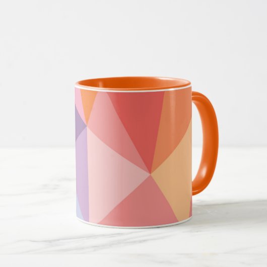 Kleurrijk Abstract driehoekspatroon Mok (Voorkant rechts)