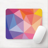 Kleurrijk Abstract driehoekspatroon Muismat (Met muis)