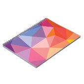 Kleurrijk Abstract driehoekspatroon Notitieboek (Linkerzijde)