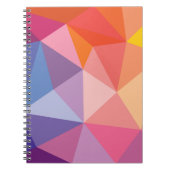 Kleurrijk Abstract driehoekspatroon Notitieboek (Voorkant)