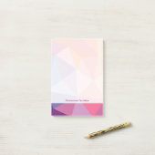 Kleurrijk Abstract driehoekspatroon Post-it® Notes (Op bureau)