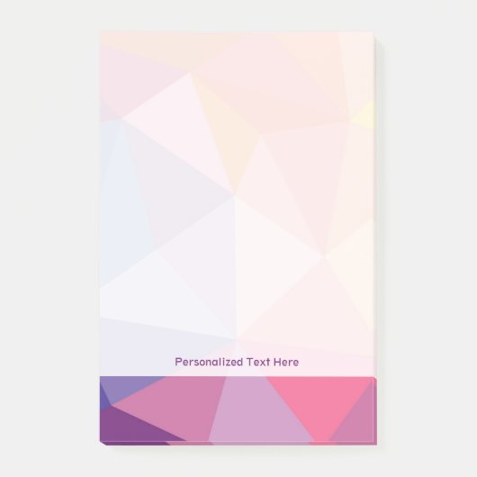 Kleurrijk Abstract driehoekspatroon Post-it® Notes (Voorkant)