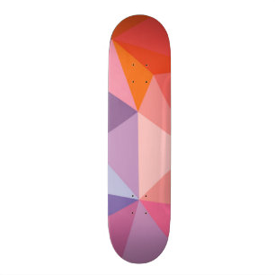 Kleurrijk Abstract driehoekspatroon Skateboard