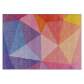 Kleurrijk Abstract driehoekspatroon Snijplank (Voorkant)