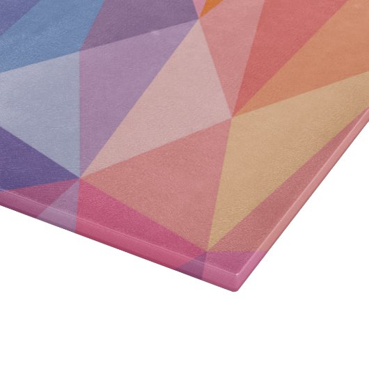 Kleurrijk Abstract driehoekspatroon Snijplank (Hoek)