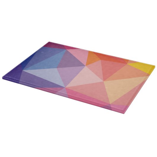 Kleurrijk Abstract driehoekspatroon Snijplank (Hoek)