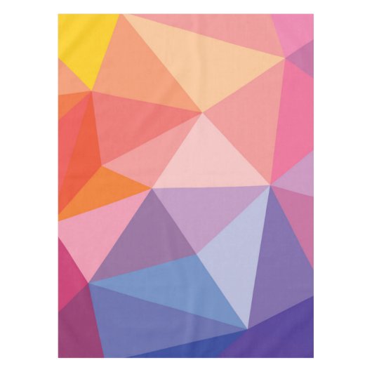 Kleurrijk Abstract driehoekspatroon Tafelkleed (Voorkant)