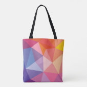 Kleurrijk Abstract driehoekspatroon Tote Bag (Achterkant)