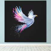 Kleurrijk Abstract Eagle Design Canvas Afdruk (Insitu (Houten vloer))