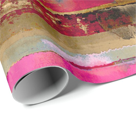 kleurrijk Abstract en glitters Cadeaupapier (Rol Hoek)