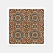 Kleurrijk abstract etnisch bloemetalandalapatroon servetten (Voorkant)