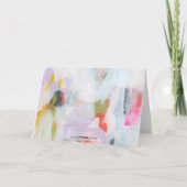 Kleurrijk Abstract Expressionisme Art Note Kaart (Achterkant)