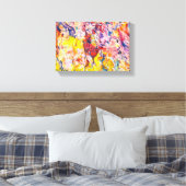 Kleurrijk Abstract expressionisme schilderen Canvas Afdruk (Insitu (Slaapkamer))