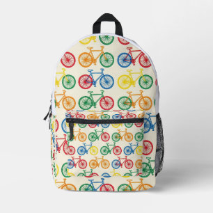 Kleurrijk Abstract Fiets Patroon Ontwerp Bedrukte Rugzak