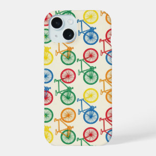 Kleurrijk Abstract Fiets Patroon Ontwerp iPhone 15 Case