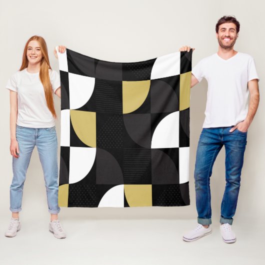 Kleurrijk Abstract Fleece Deken (In situ)