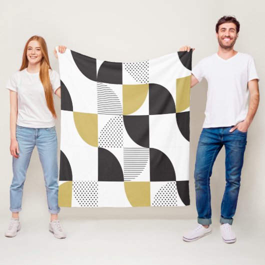 Kleurrijk Abstract Fleece Deken (In situ)